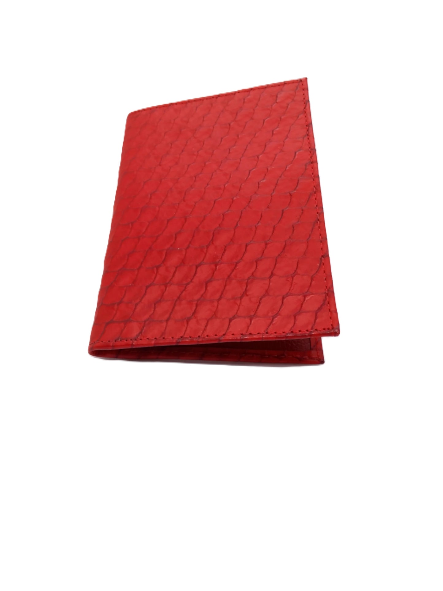Porta pasaporte rojo.
