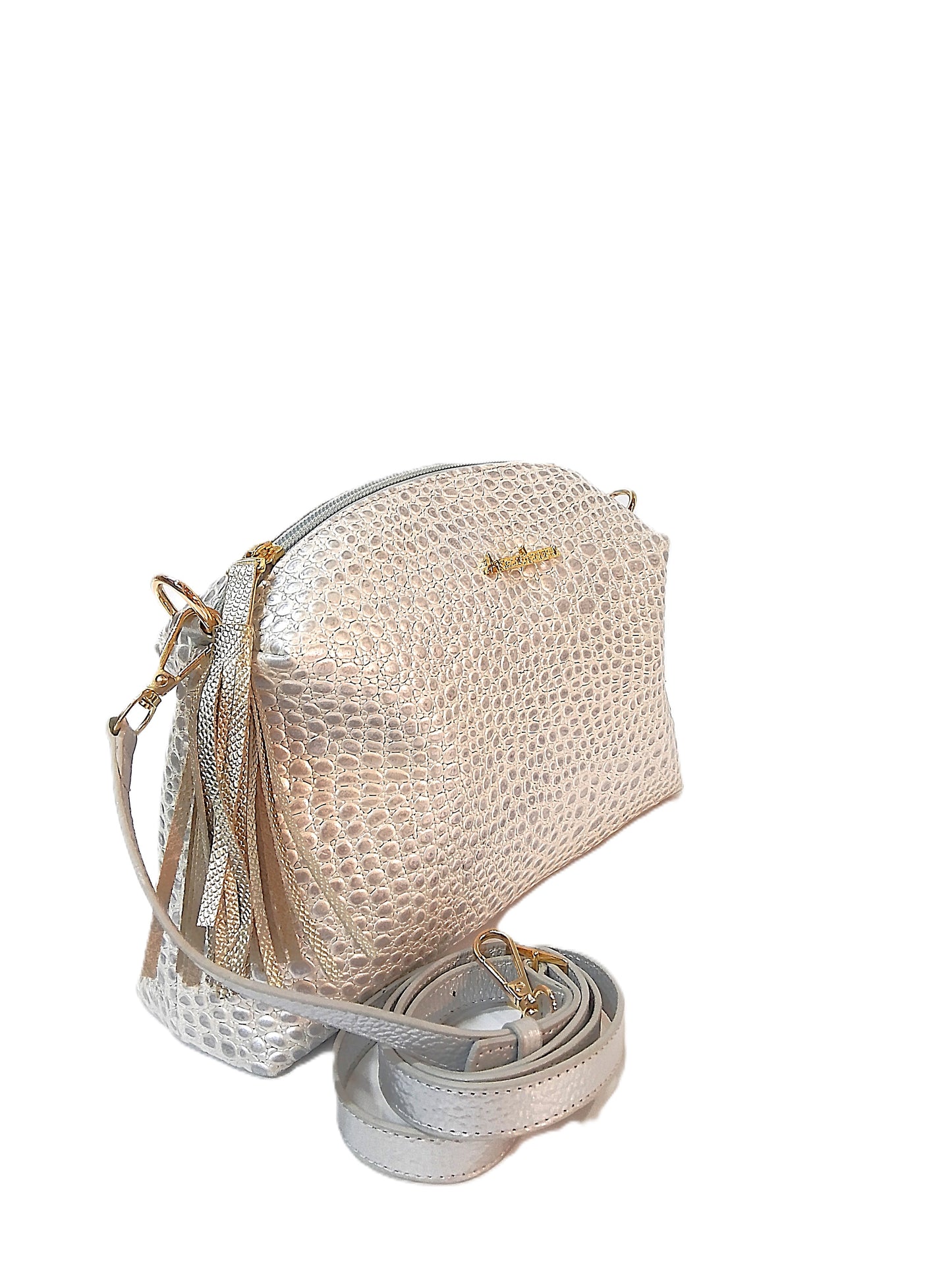 Bolso Alba Plateado.