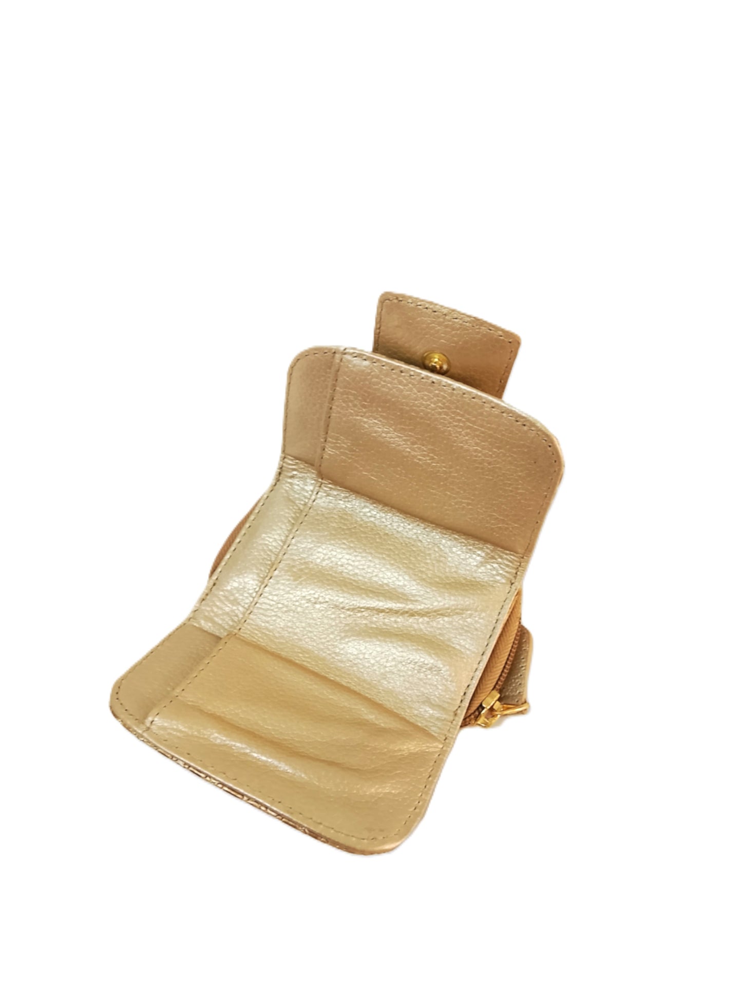 Mini Billetera Dorada