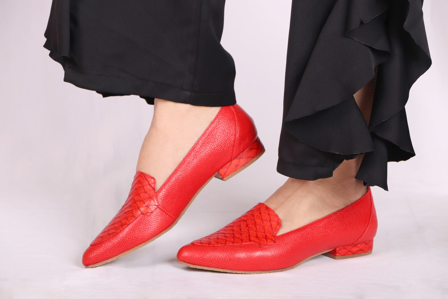 Mocasín Isabel Rojo Cherry