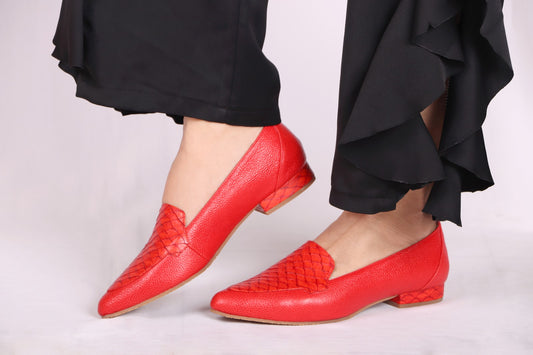 Mocasín Isabel Rojo Cherry